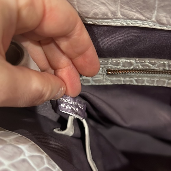 💕 Kooba gorgeous light pink rose gold handcrafted leather xlarge satchel nwot💕 - Picture 13 of 16